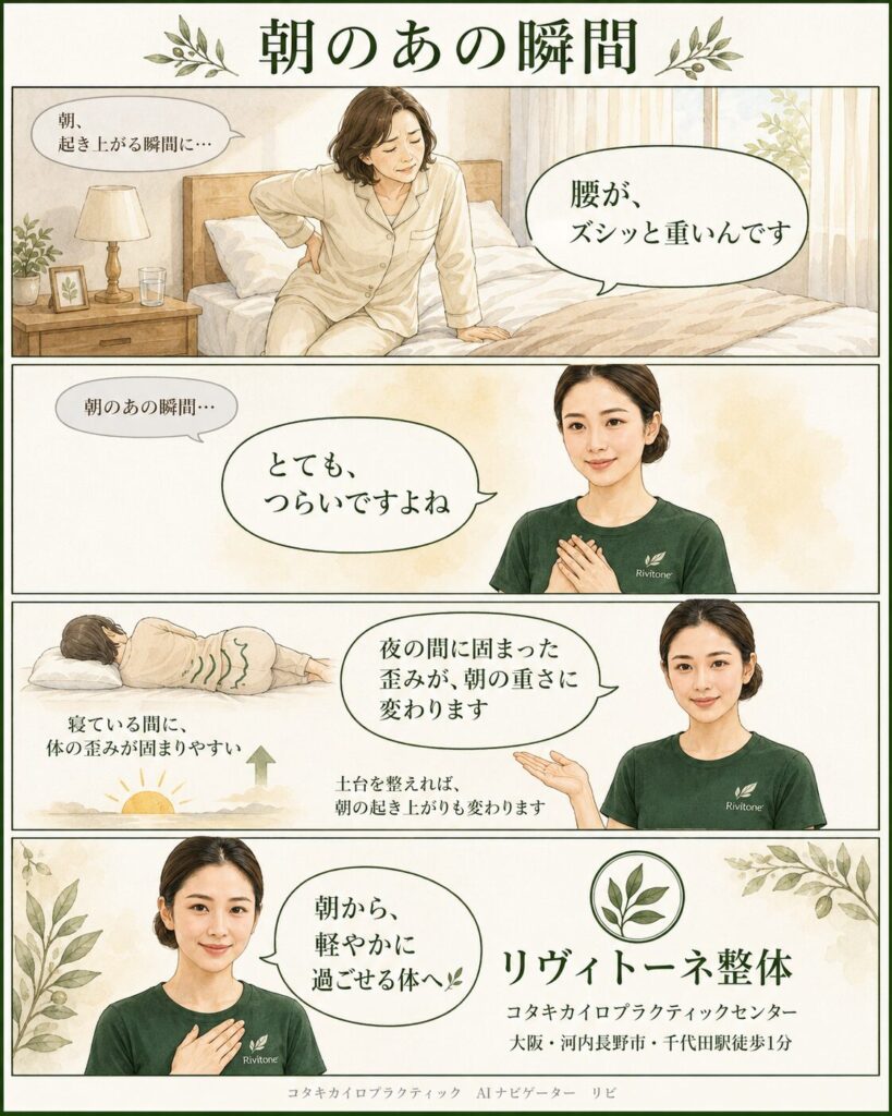 朝の強い腰痛なんとかなりませんか?