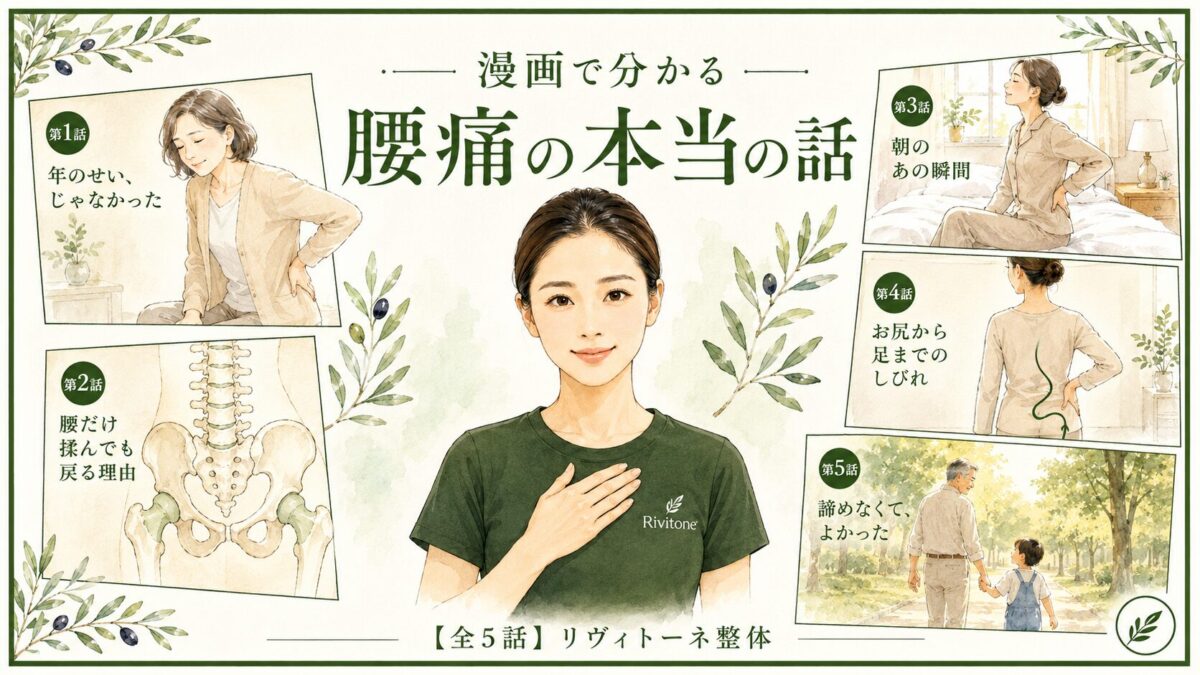 漫画で分かる腰痛の本当の話【全5話】リヴィトーネ整体